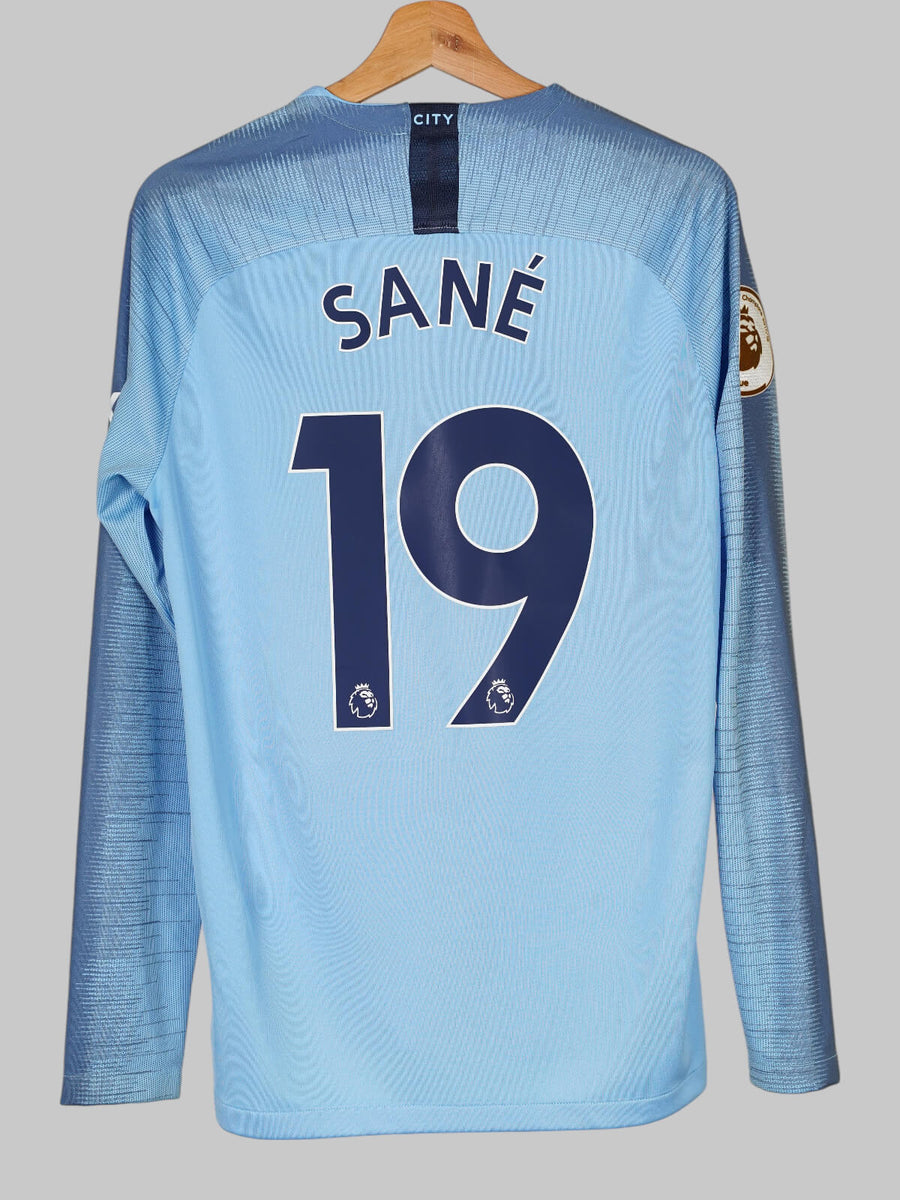 Manchester City Home Shirt L/S 2018/19 Sané 19 (M)