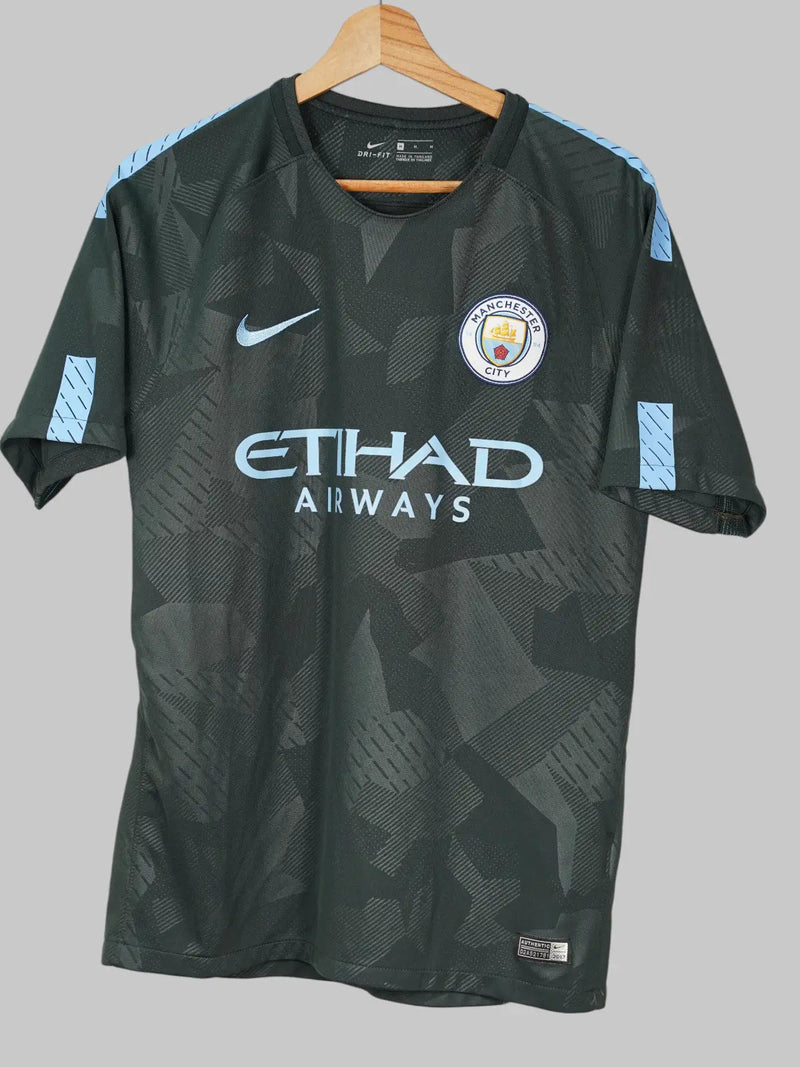Manchester City Third Shirt 2017/18 Kun Aguero 10 (M)