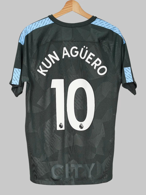 Manchester City Third Shirt 2017/18 Kun Aguero #10 (M)