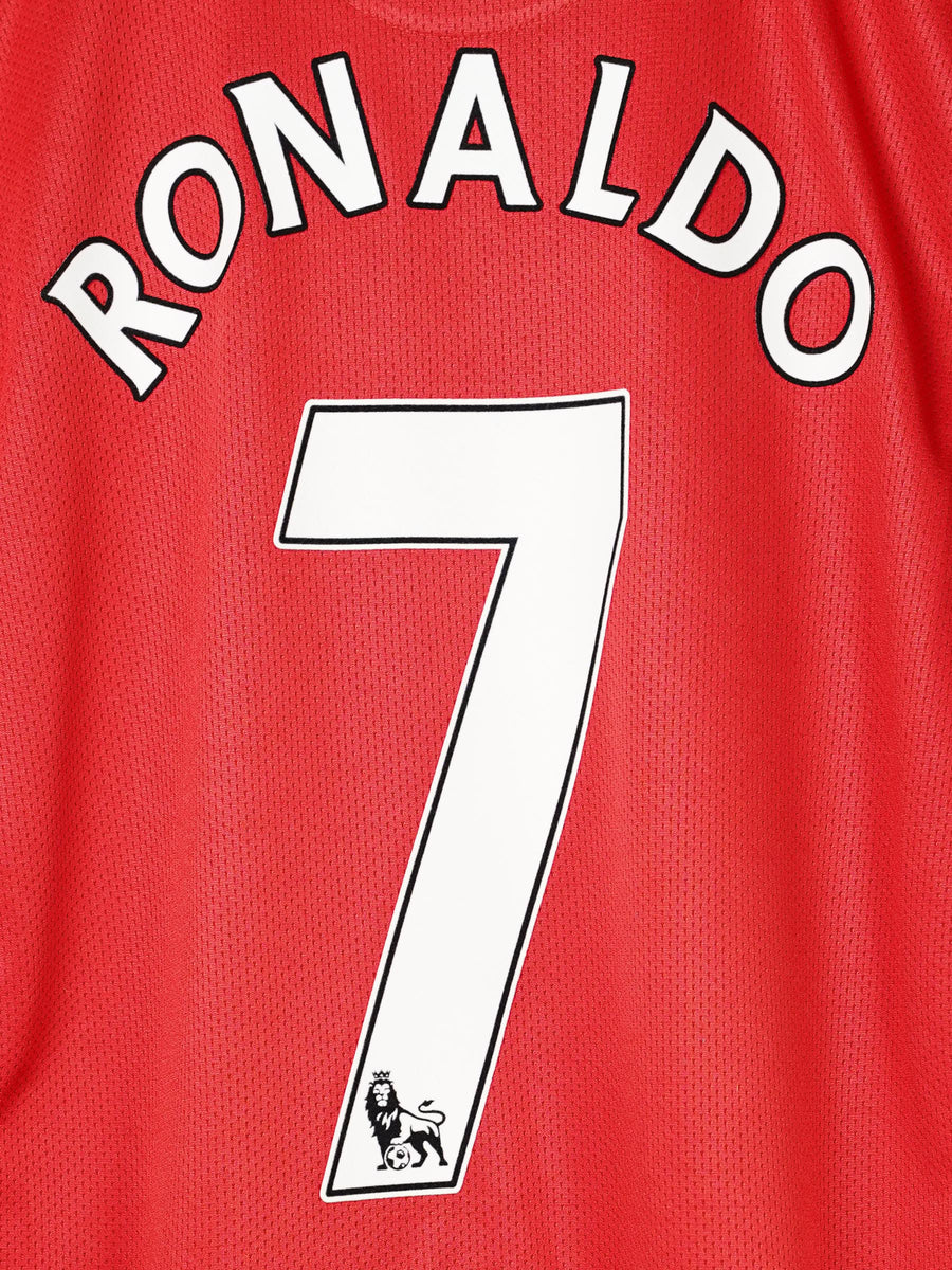 Manchester United Home Shirt 2007 - 09 Ronaldo 7 (L)