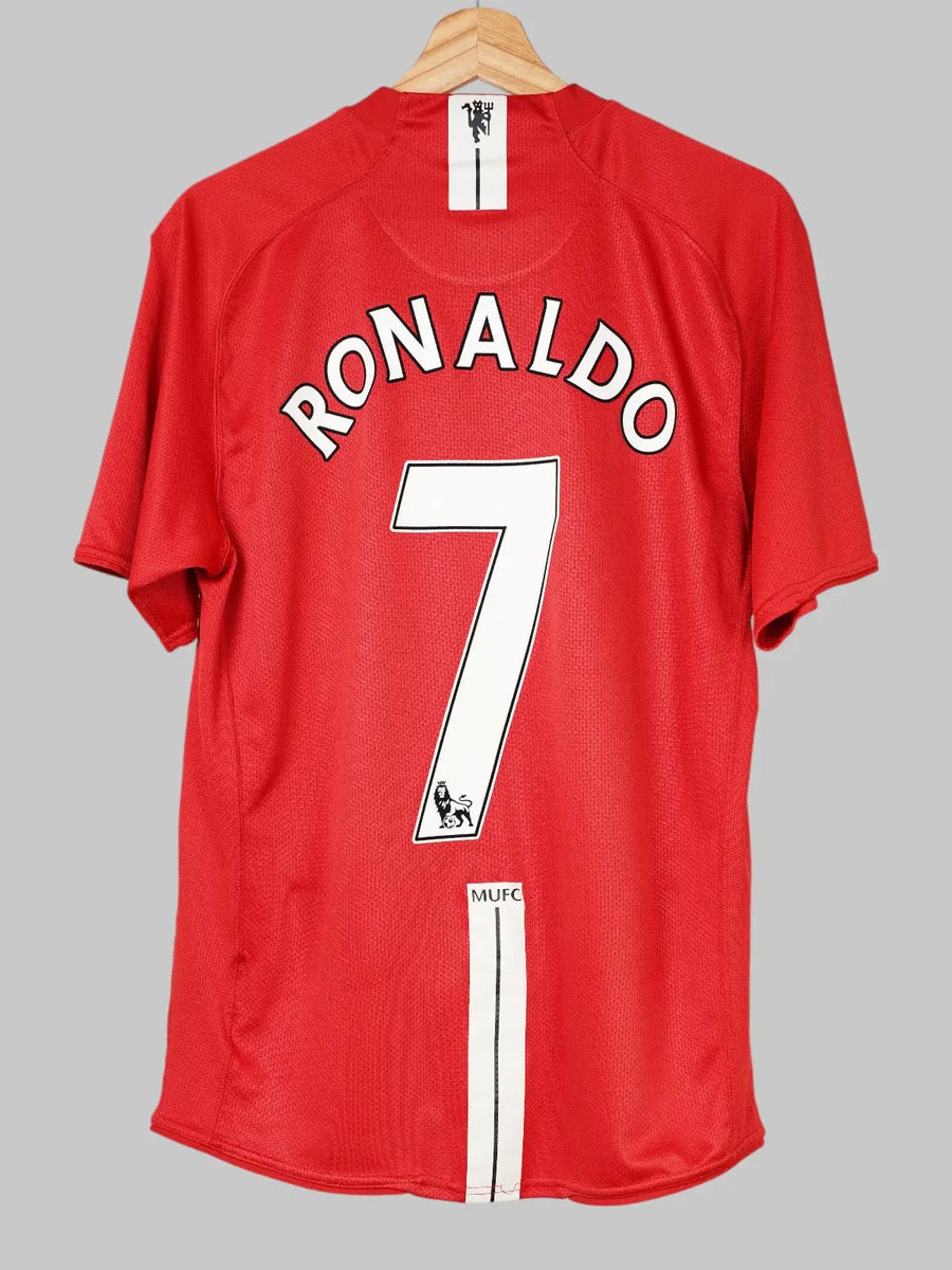 Manchester United Home Shirt 2007 - 09 Ronaldo 7 (L)