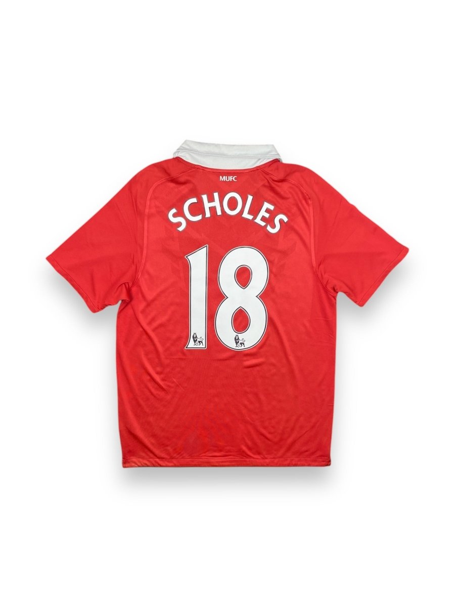 Manchester United Home Shirt 2010/11 Scholes #18 - 8/10 - M