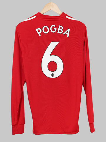 Manchester United Home Shirt L/S 2017/18 Pogba 6 (M)