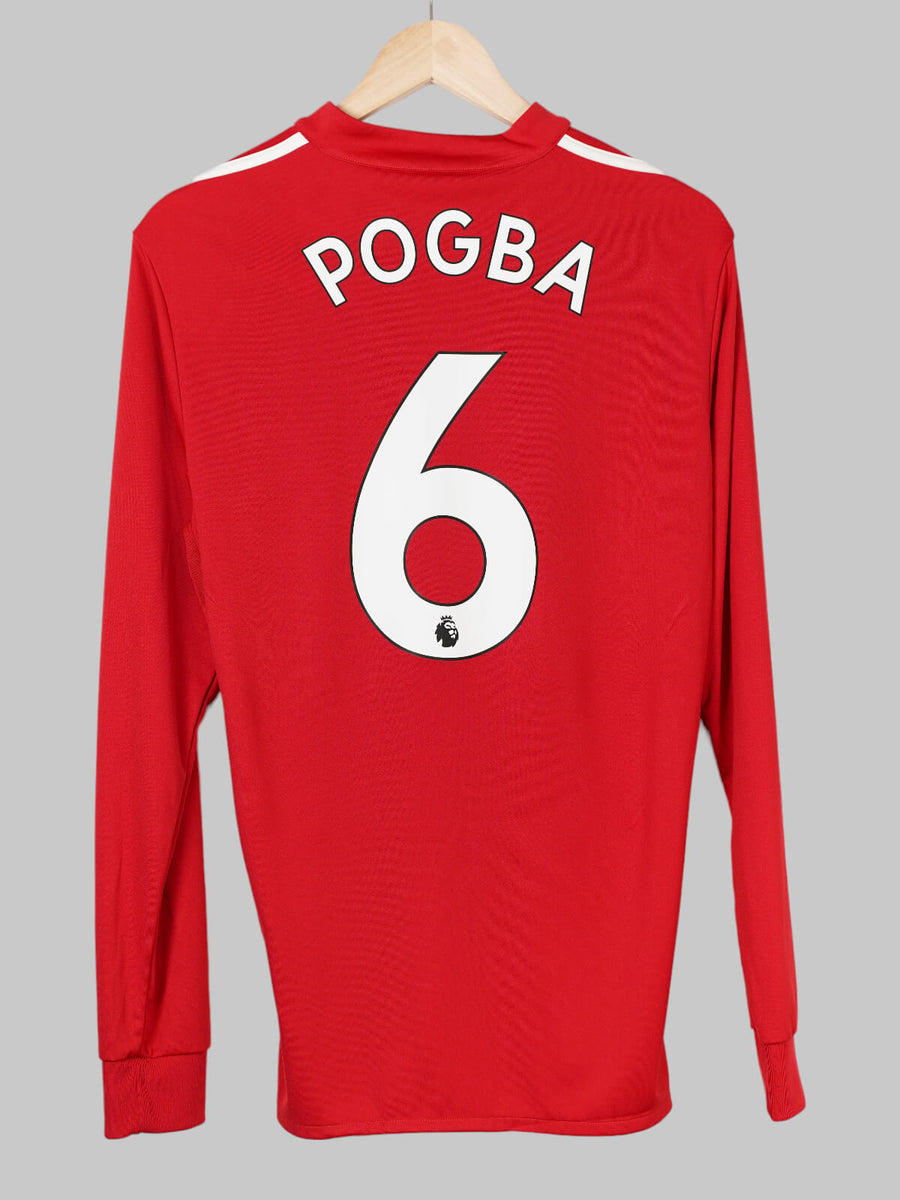 Manchester United Home Shirt L/S 2017/18 Pogba 6 (M)