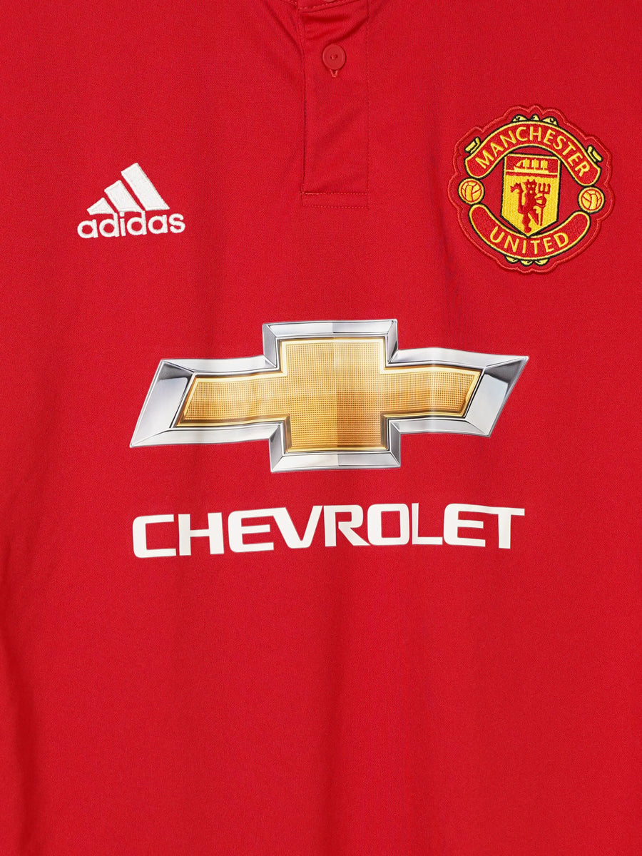Manchester United Home Shirt L/S 2017/18 Pogba 6 (M)
