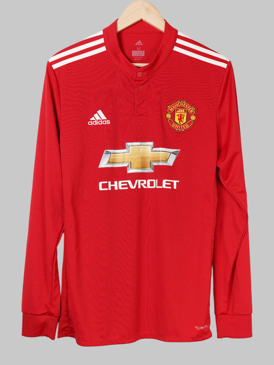 Manchester United Home Shirt L/S 2017/18 Pogba 6 (M)