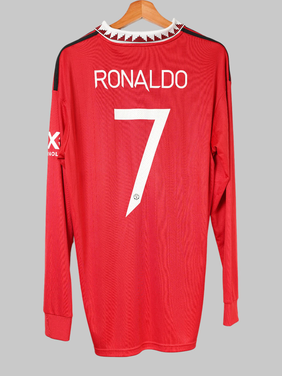 Manchester United Home Shirt L/S 2022/23 Ronaldo 7 (L)