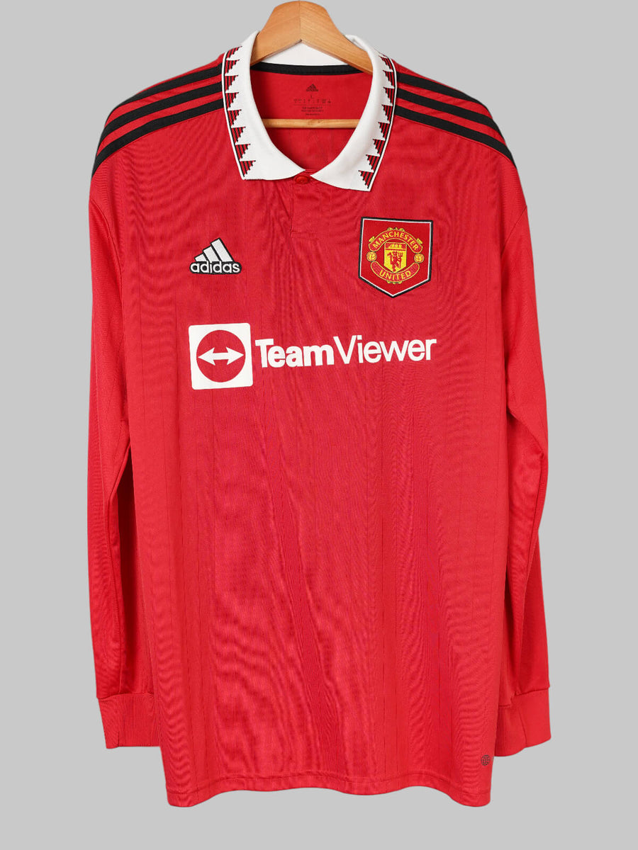 Manchester United Home Shirt L/S 2022/23 Ronaldo 7 (L)
