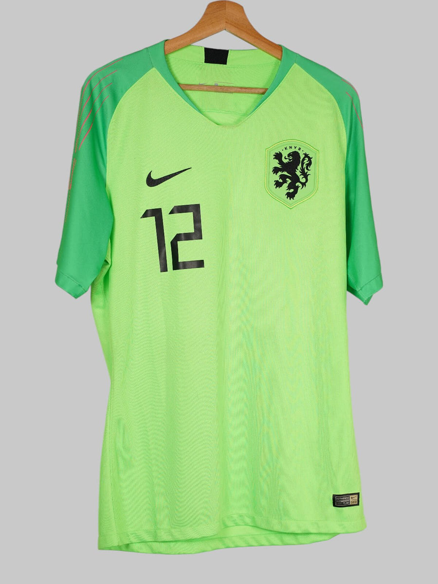 Netherlands Goalkeeper Shirt 2018/19 De Wit 12 (L)