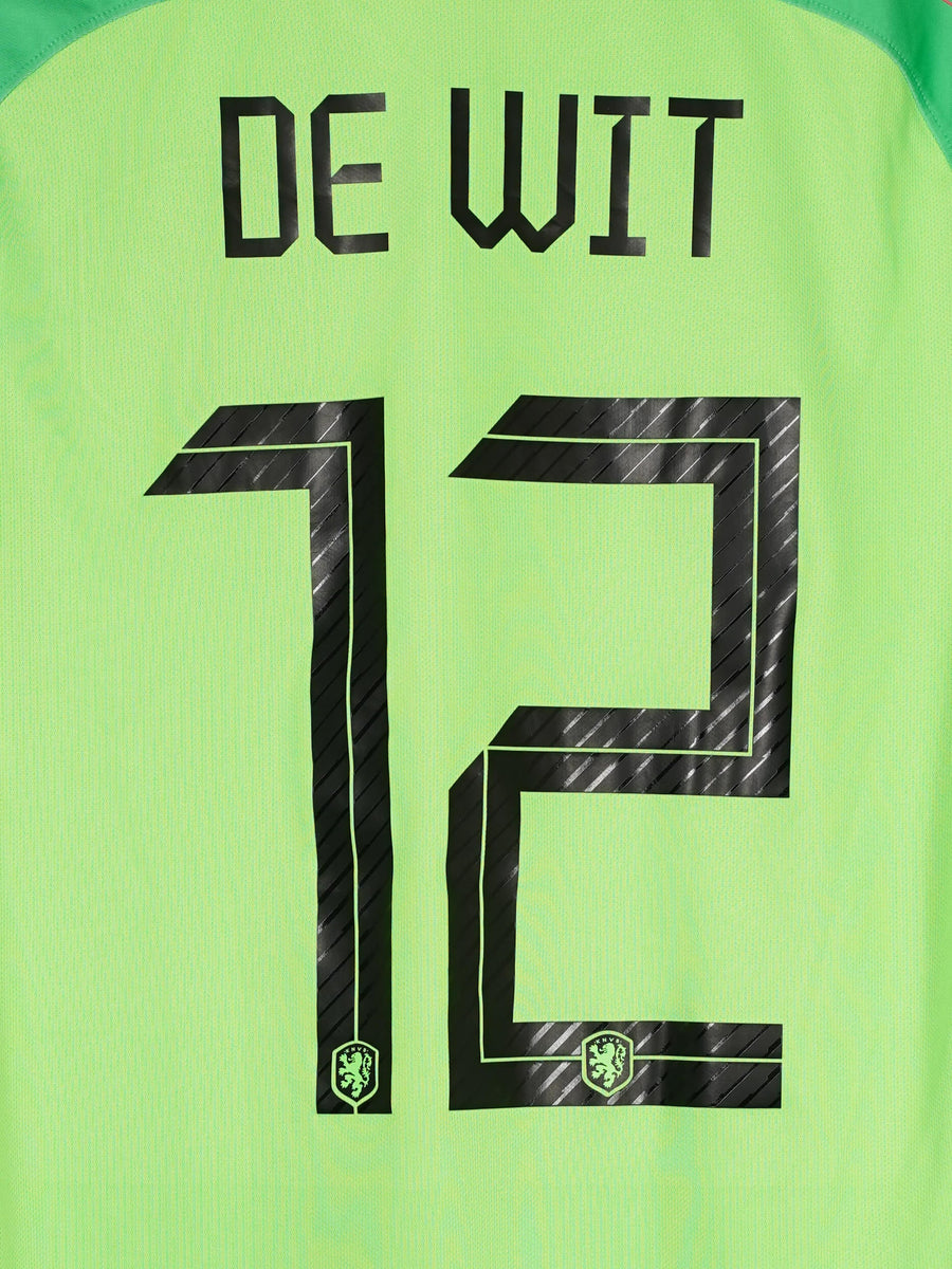 Netherlands Goalkeeper Shirt 2018/19 De Wit 12 (L)