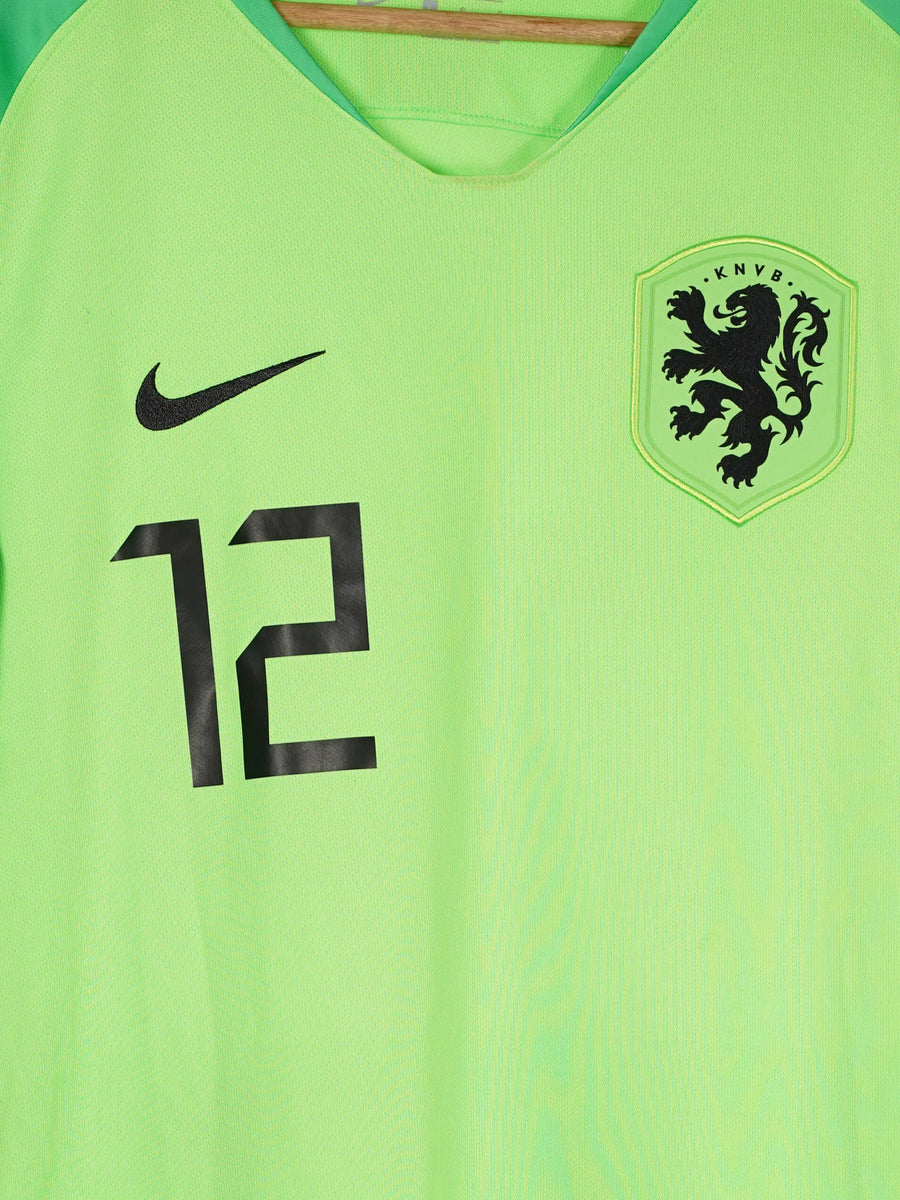 Netherlands Goalkeeper Shirt 2018/19 De Wit 12 (L)