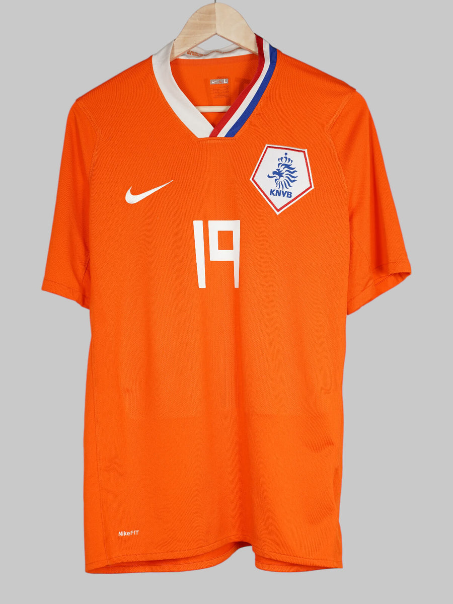 Netherlands Home Shirt 2008/10 Huntelaar 19 (L)