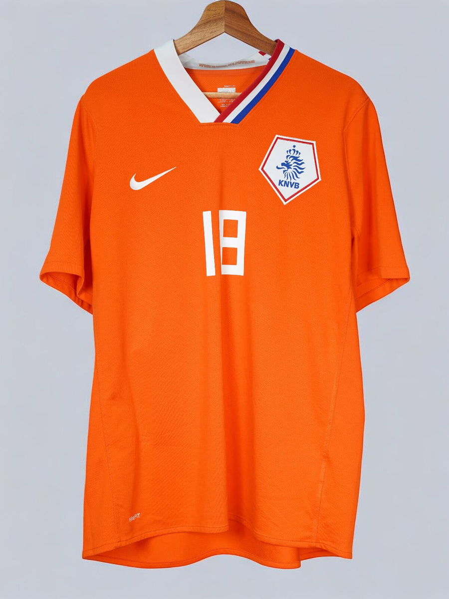 Netherlands Home Shirt 2008/10 Kuyt 18 (XL)