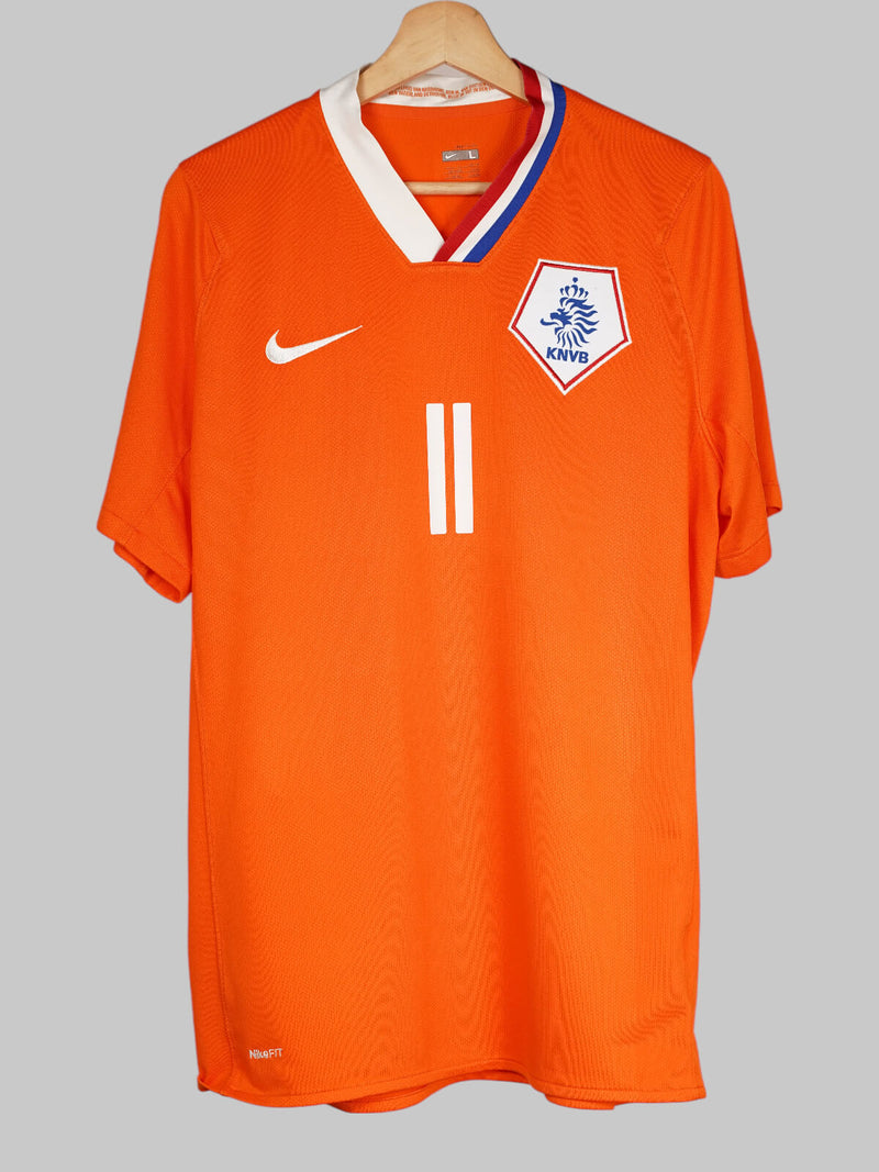 Netherlands Home Shirt 2008/10 Robben 11 (L)