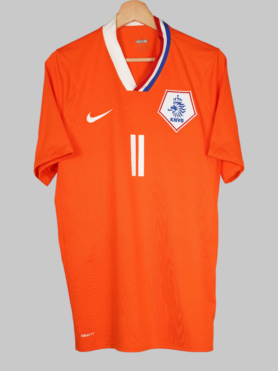 Netherlands Home Shirt 2008/10 Robben 11 (L)
