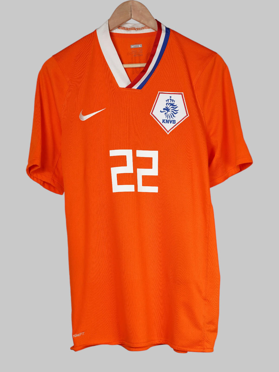 Netherlands Home Shirt 2008/10 Vennegoor of Hesselink 22 (L)