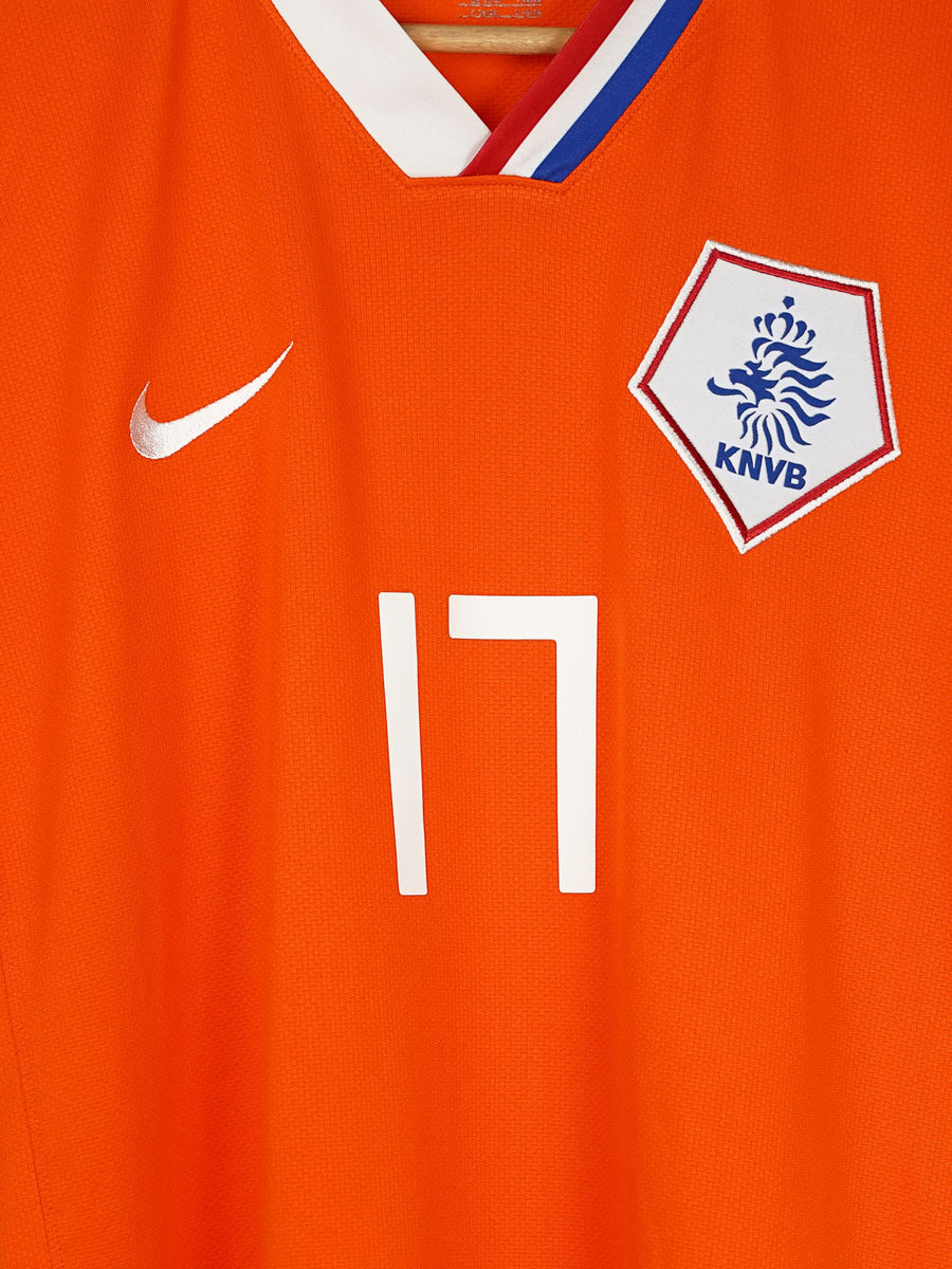 Netherlands Home Shirt 2008/9 De Jong 17 (XL)