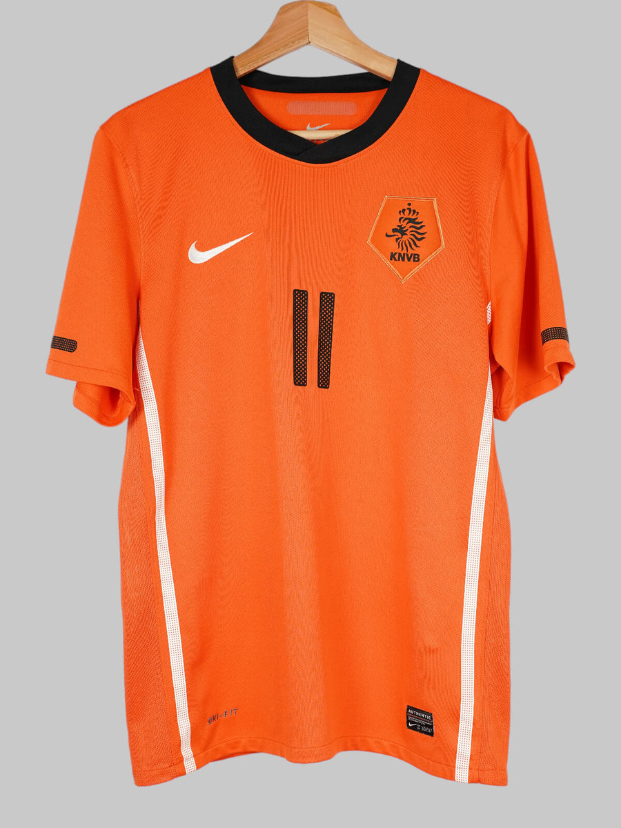 Netherlands Home Shirt 2010/11 Robben 11 (M)