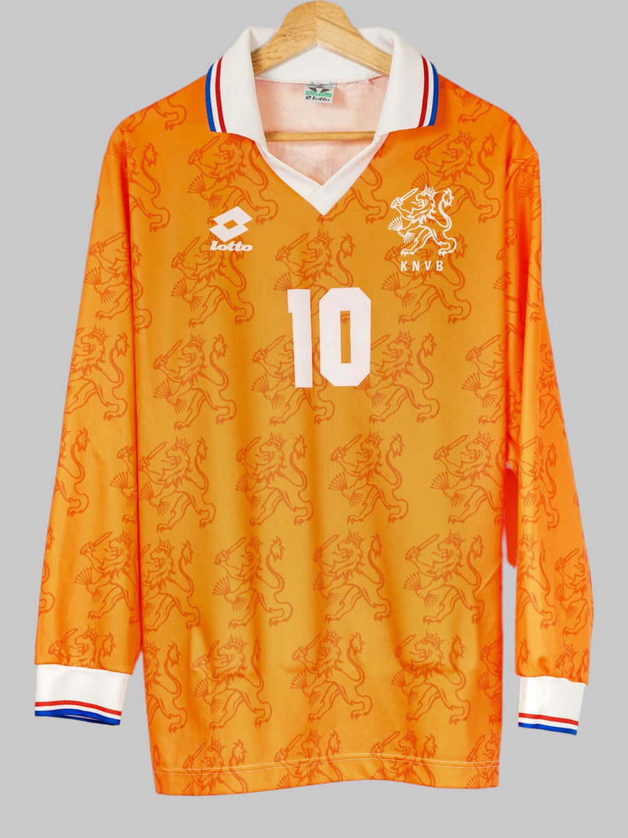 Netherlands Home Shirt L/S 1994/95 Bergkamp 10 (L)