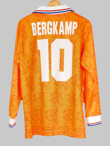 Netherlands Home Shirt L/S 1994/95 Bergkamp 10 (L)