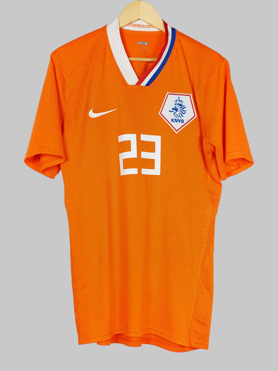 Netherlands Home Shirt Player Issue 2008/9 Van der Vaart 23 (L)