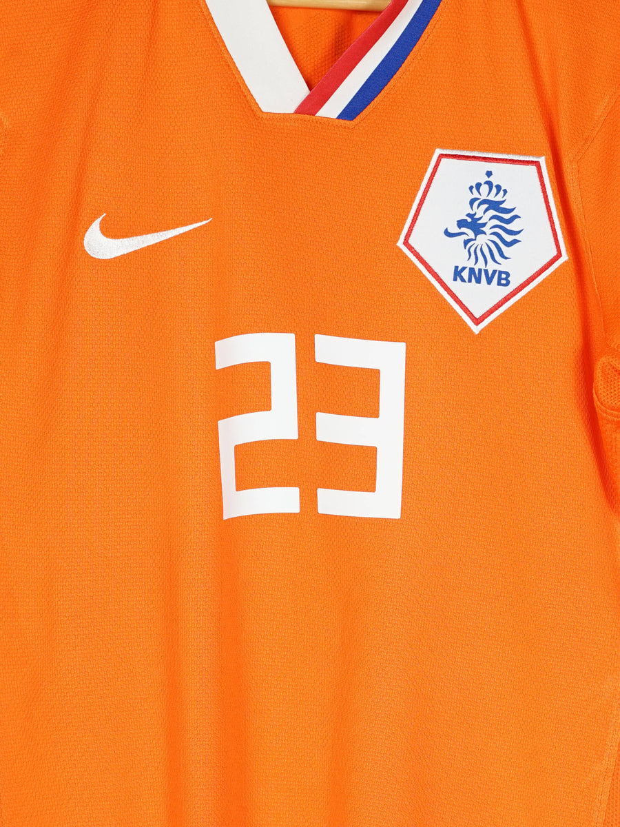 Netherlands Home Shirt Player Issue 2008/9 Van der Vaart 23 (L)