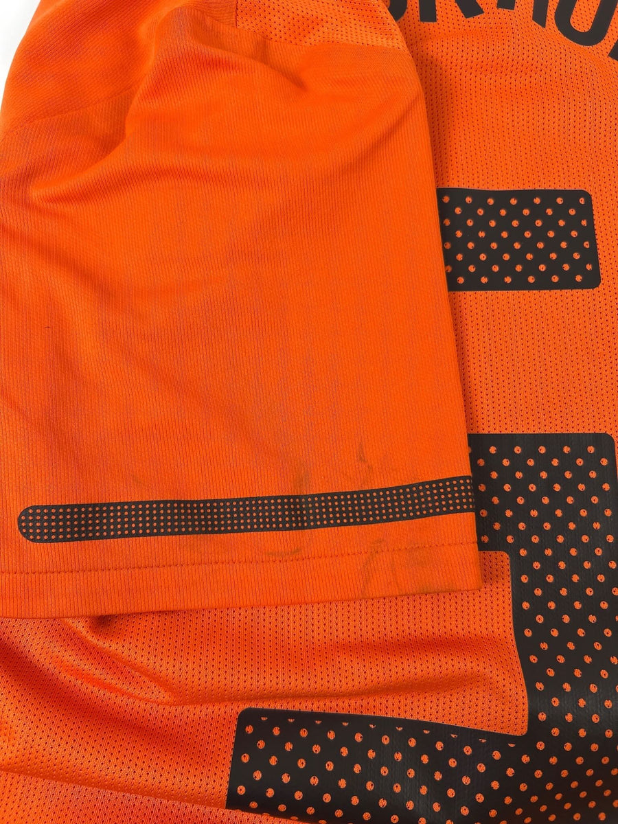 Netherlands Home Shirt Player Issue 2010/11 V.Bronckhorst 5 (M)