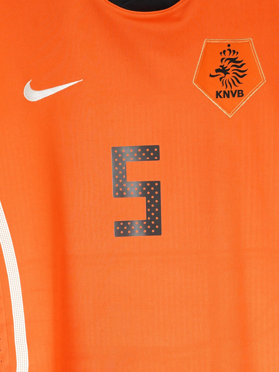 Netherlands Home Shirt Player Issue 2010/11 V.Bronckhorst 5 (M)