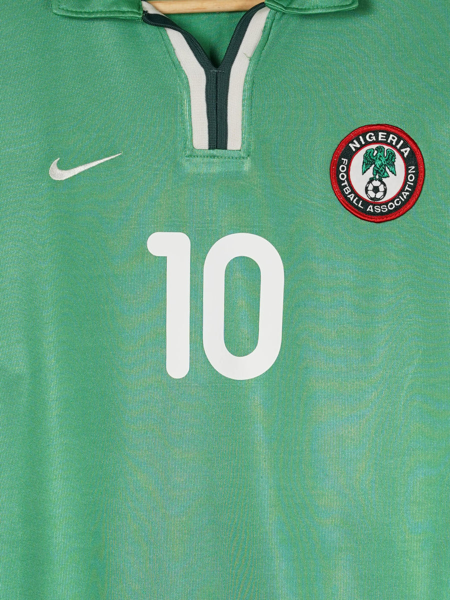 Nigeria Home Shirt 2000/01 Okocha 10 (L)