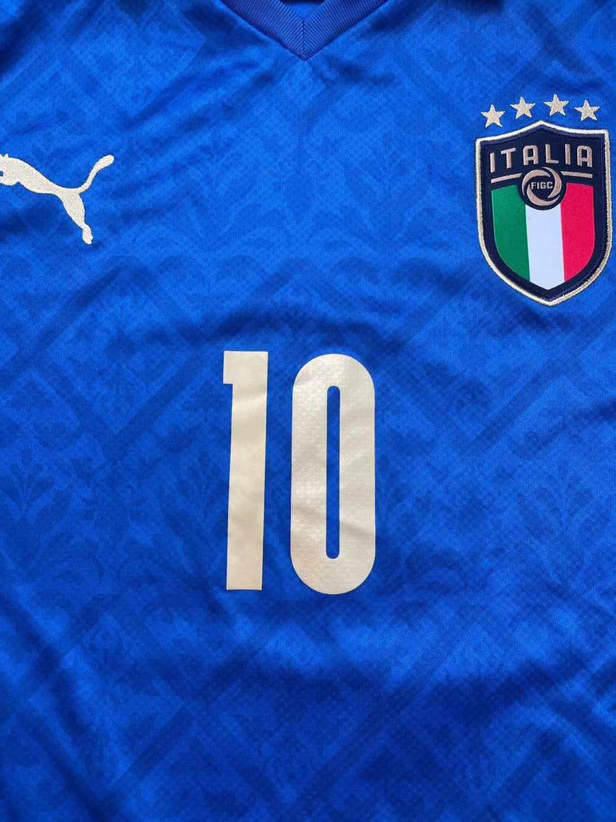 2020/21 Italy Insigne #10 Home Shirt (L)
