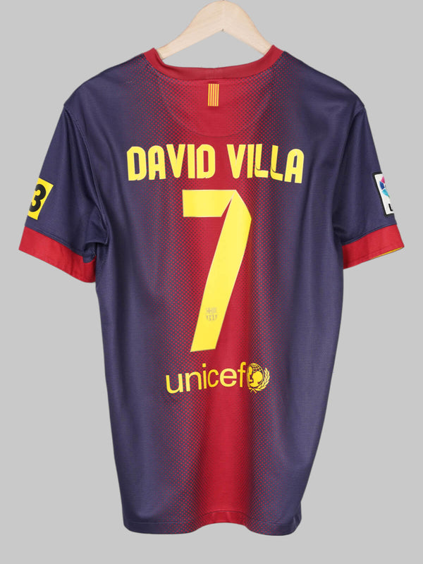 2012/13 Barcelona David Villa #7 Thuisshirt (M) Nike