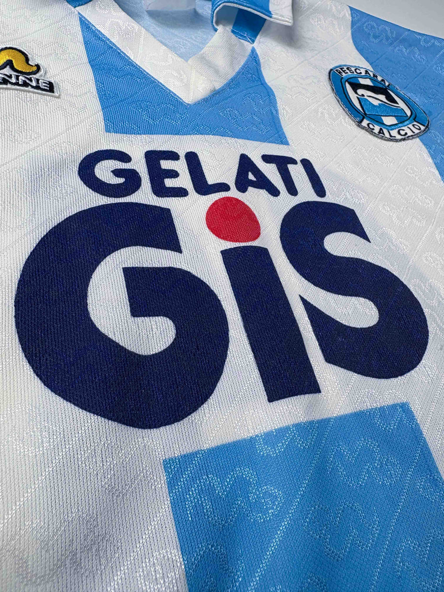 Pescara Calcio Home Shirt 1991/92 11 Match worn/issued (L)