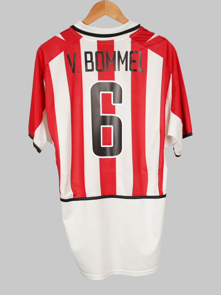 PSV Home Shirt 2002 - 04 V.Bommel 6 (XL)
