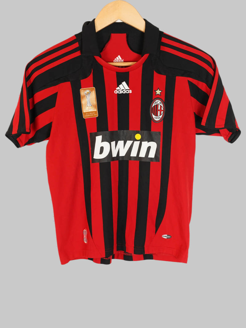 2007/8 AC Milan #7 Home Shirt (M Kids)