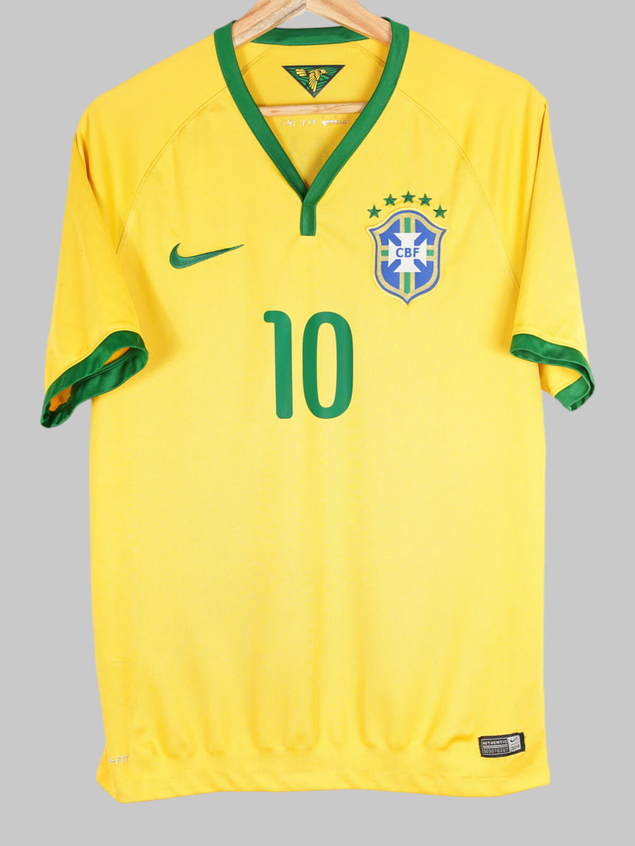 2014/15 Brazil Neymar Jr #10 Home Shirt (M)