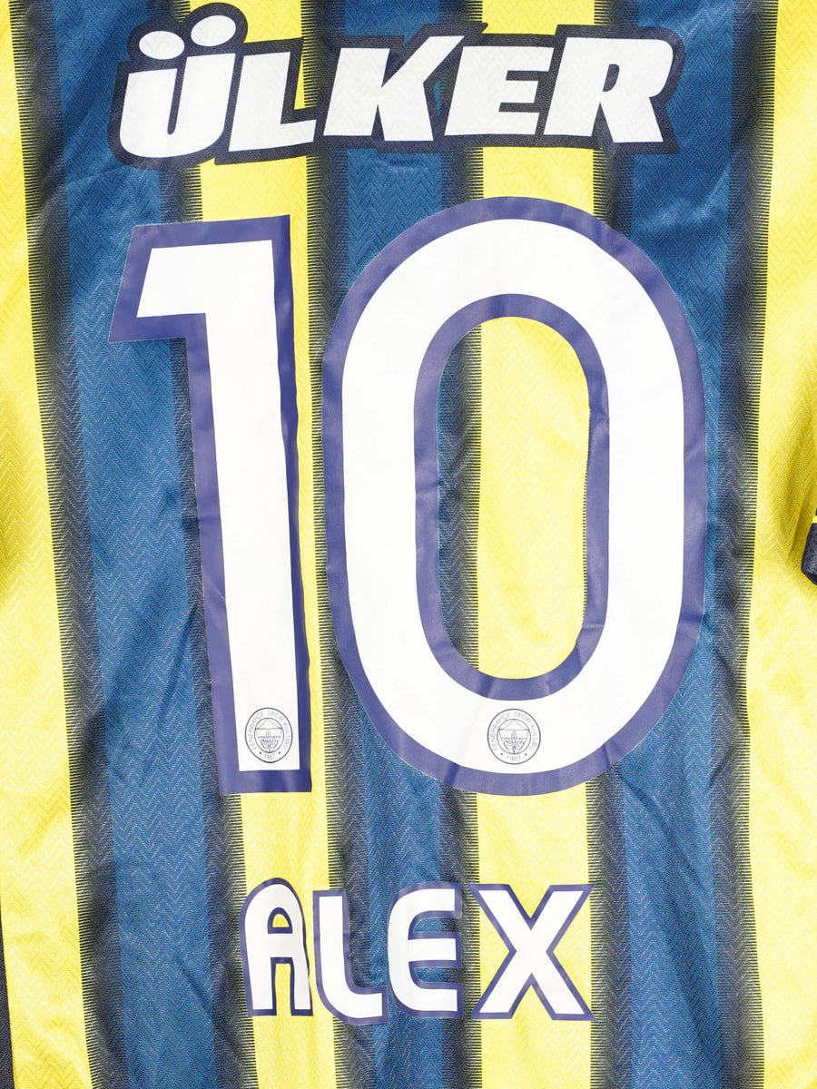 2011/12 Fenerbahce Alex #10 Home Shirt Signed (M)