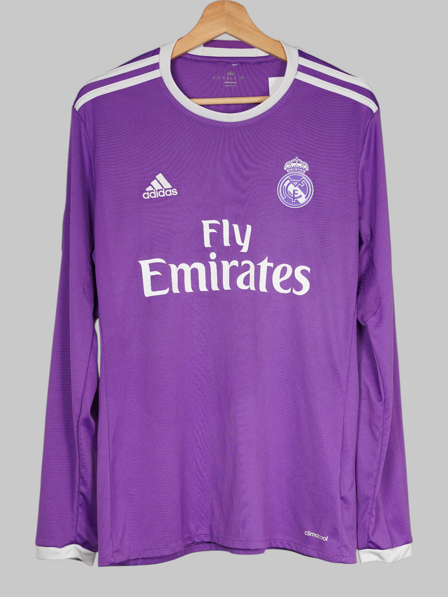 Real Madrid Away Shirt L/S 2016/17 Ronaldo 7 (M)