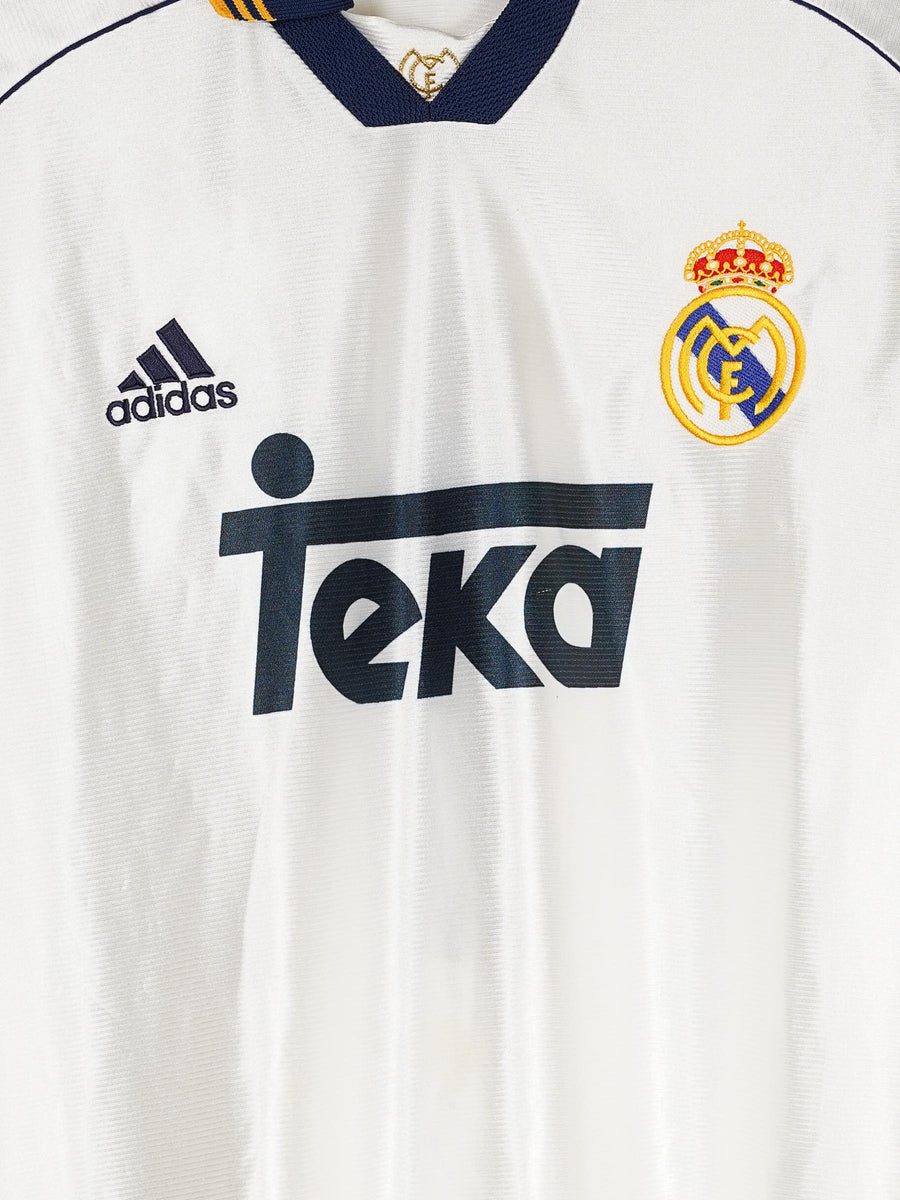 Real Madrid Home Shirt 1999/00 Player Issue Figo 10 Signed (XL)