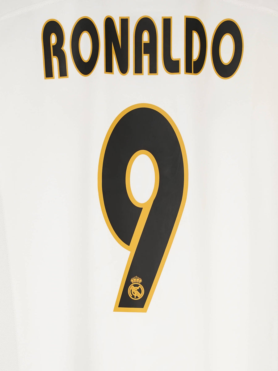 Real Madrid Home Shirt 2003/4 Ronaldo 9 (L)