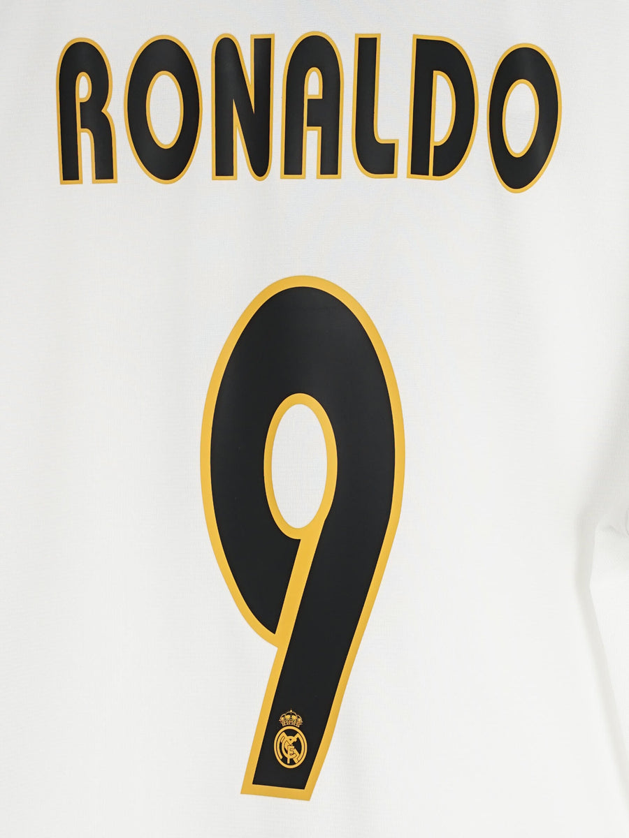 Real Madrid Home Shirt 2003/4 Ronaldo 9 (XL)