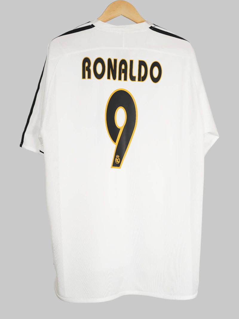 Real Madrid Home Shirt 2003/4 Ronaldo 9 (XL)