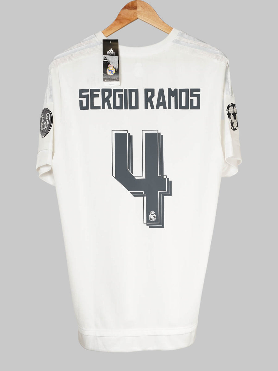 Real Madrid Home Shirt 2015/16 Ramos BNWT 4 (L)