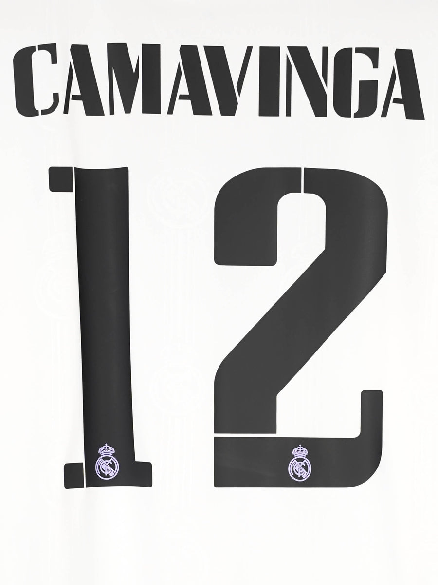 Real Madrid Home Shirt 2022/23 Signed Camavinga 12 with COA (L)