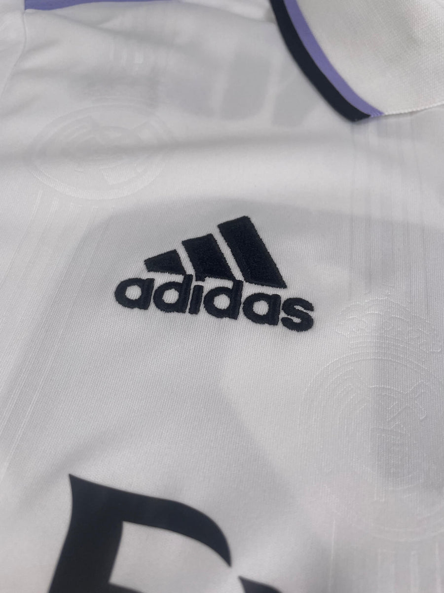 Real Madrid Home Shirt 2022/23 Signed Camavinga 12 with COA (L)