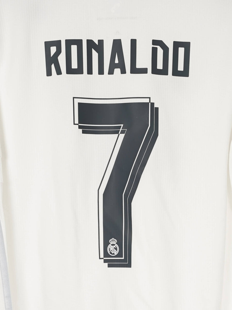 Real Madrid Home Shirt L/S 2015/16 Ronaldo 7 (M)