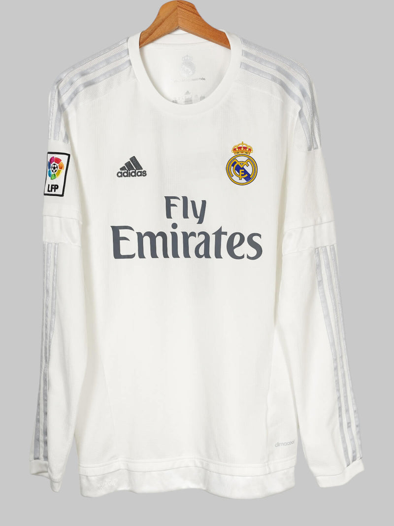 Real Madrid Home Shirt L/S 2015/16 Ronaldo 7 (M)