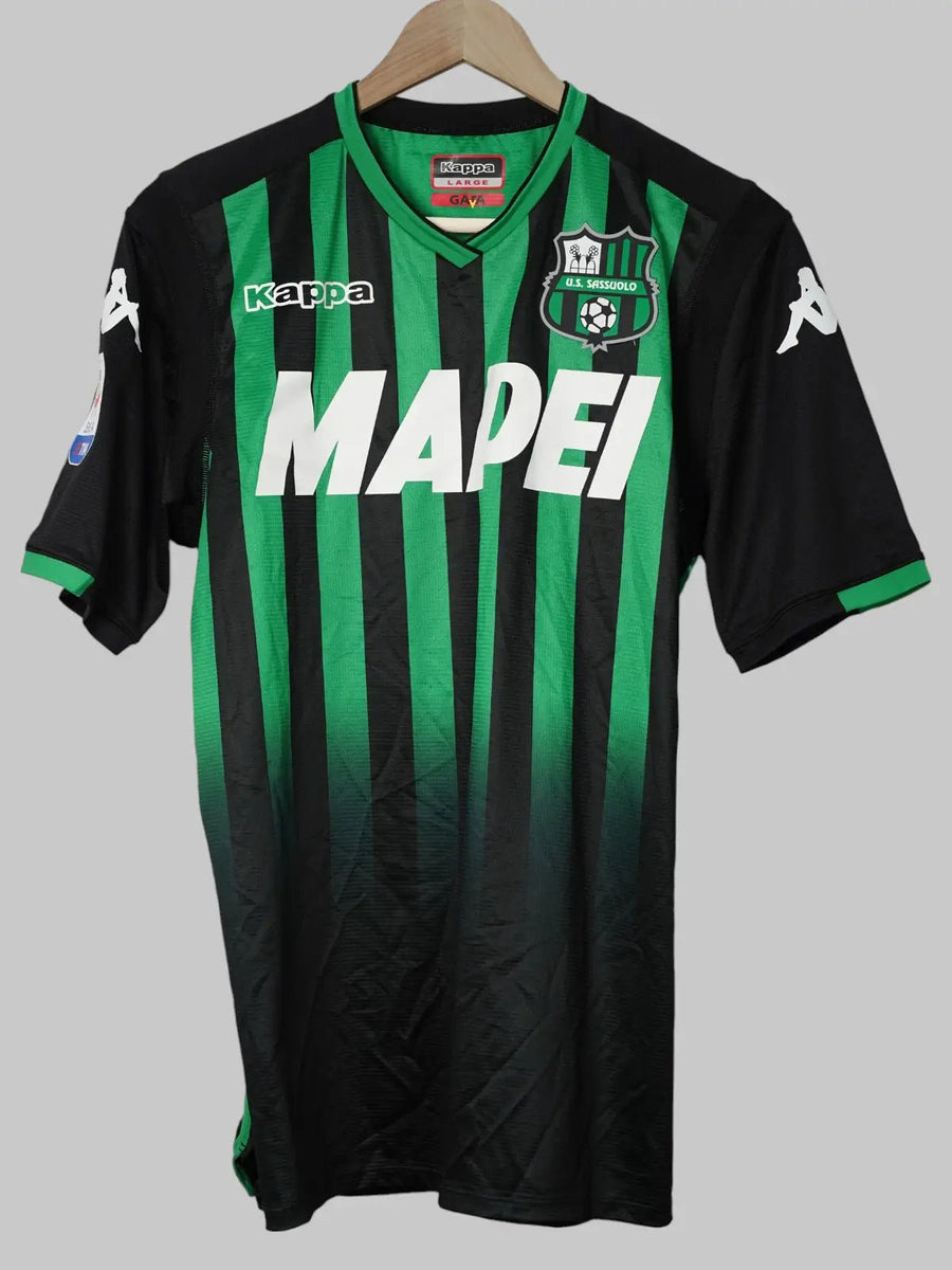 Sassuolo Home Shirt 2018/19 Prince 27 Signed (L)