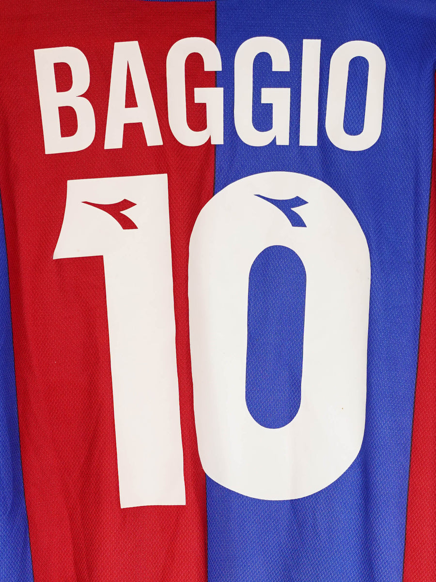 1997/98 Bologna FC Baggio #10 Home Shirt L/S (XL)