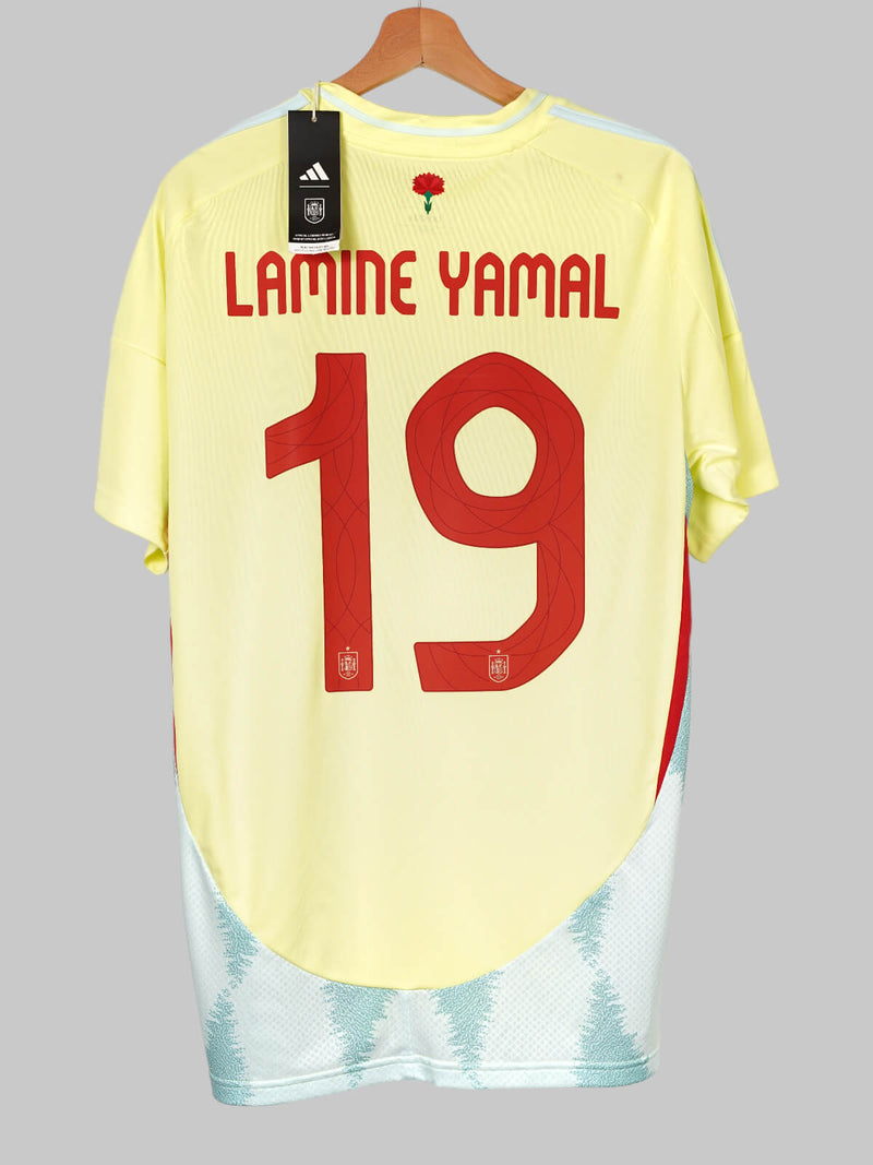 Spain Away Shirt 2024/25 BNWT Lamine Yamal 19 (L)