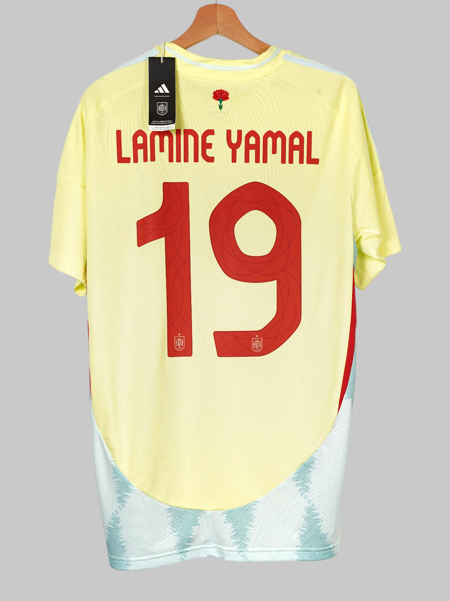 Spain Away Shirt 2024/25 BNWT Lamine Yamal 19 (L)